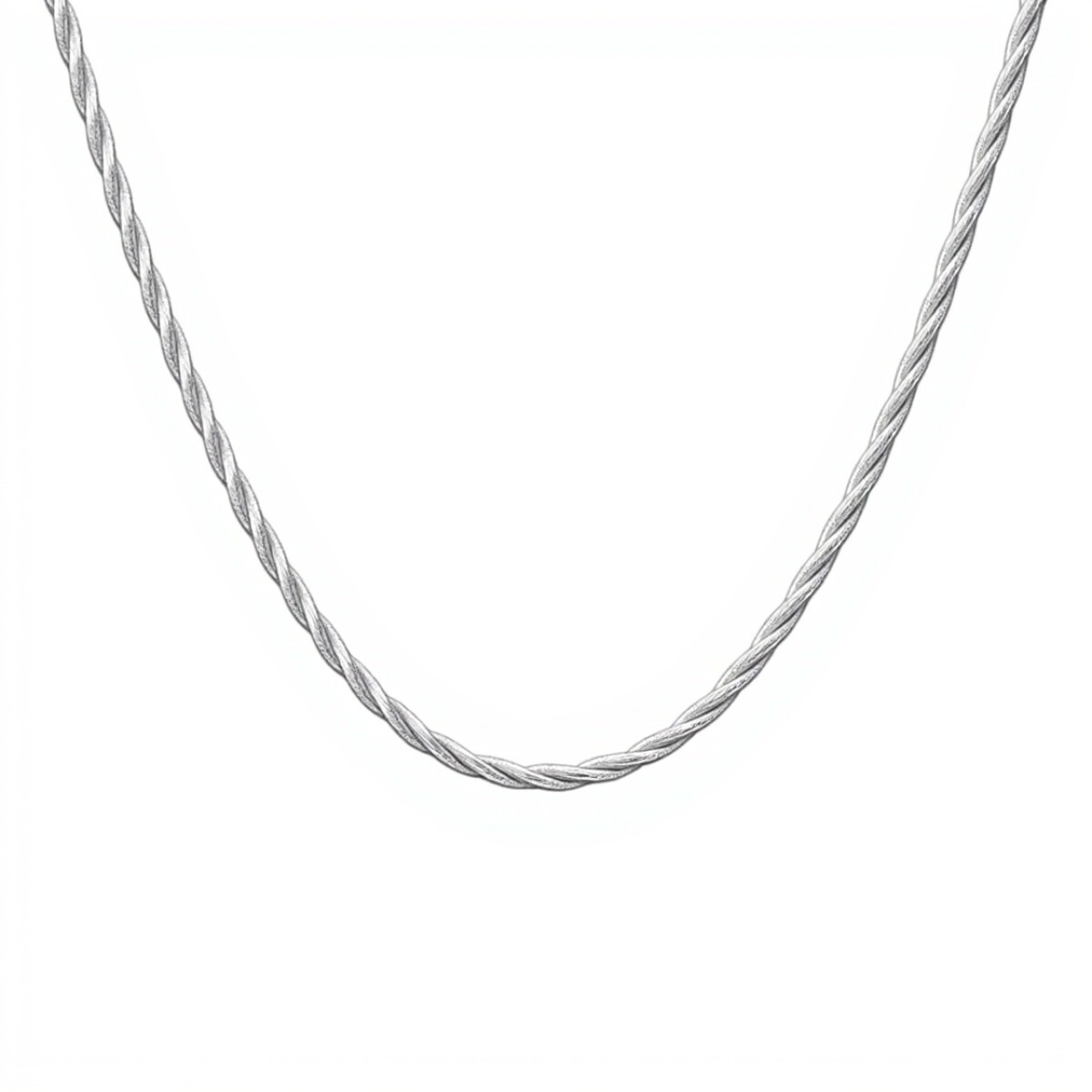 cadena trenzada - Plata 925 - Sin Piedra - CD3549 - sinpiedra 