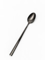 Cuchara Mango Largo Asher Set 4un. Negro Brillante Color Unico