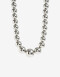 Collares Cortos Metal Collar Corto Bolones Plateado - Plateado Rodio
