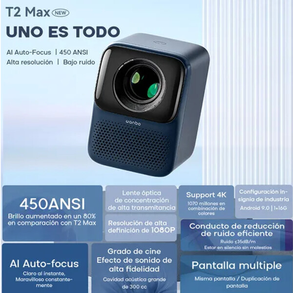 Proyector Wanbo New T2 Max PROYECTOR WANBO NEW T2 MAX
