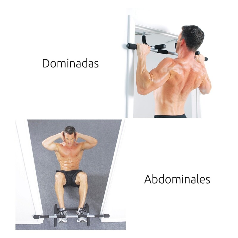 Barra Dominadas Para Puerta Active Training Gris