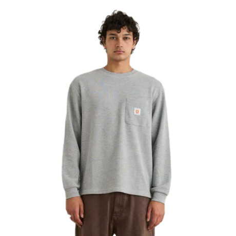 Remera Rhythm Vintage Pocket Waffle Gris