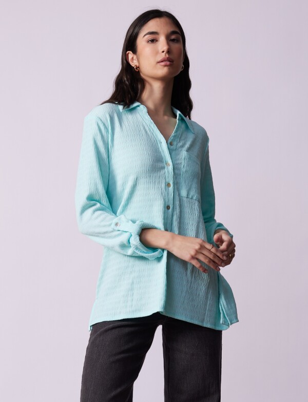 Camisa Solid VERDE AGUA