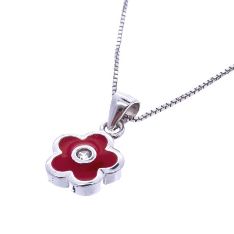 Conjunto de cadena y dije rodinado FLOR Conjunto de cadena y dije rodinado FLOR