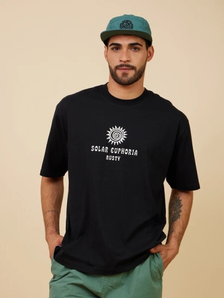 T-SHIRT RUSTY GONET NEGRO