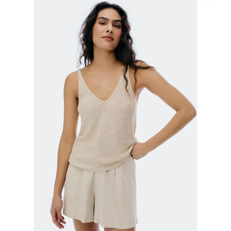 BLUSA SM FEM CAQUI CLARO