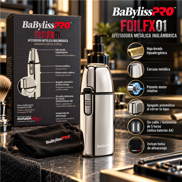 Afeitadora Babylisspro Foilfx01 Inalámbrica AFEITADORA BABYLISSPRO FOIL FX01