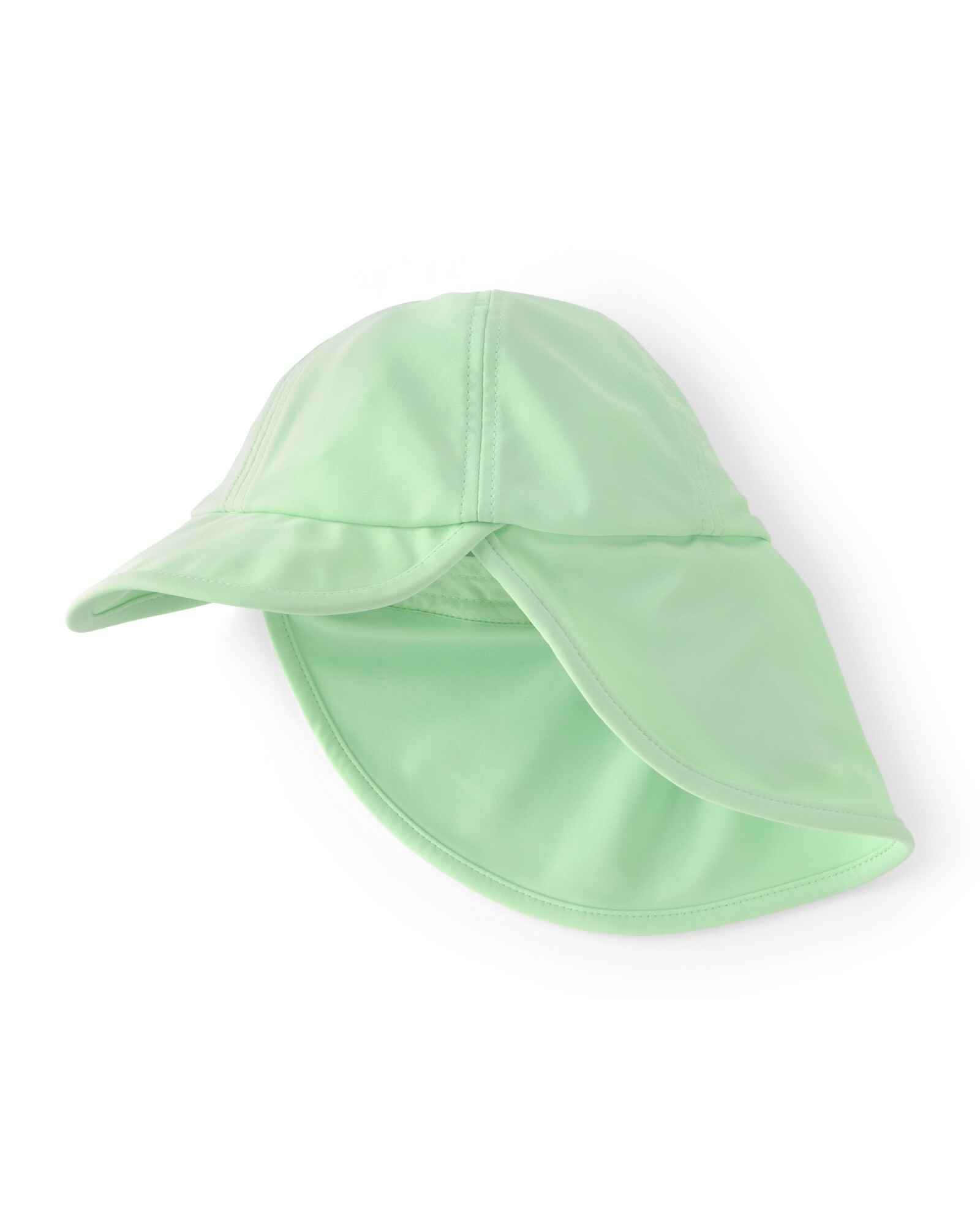 Gorra con visera y solapa, verde Sin color