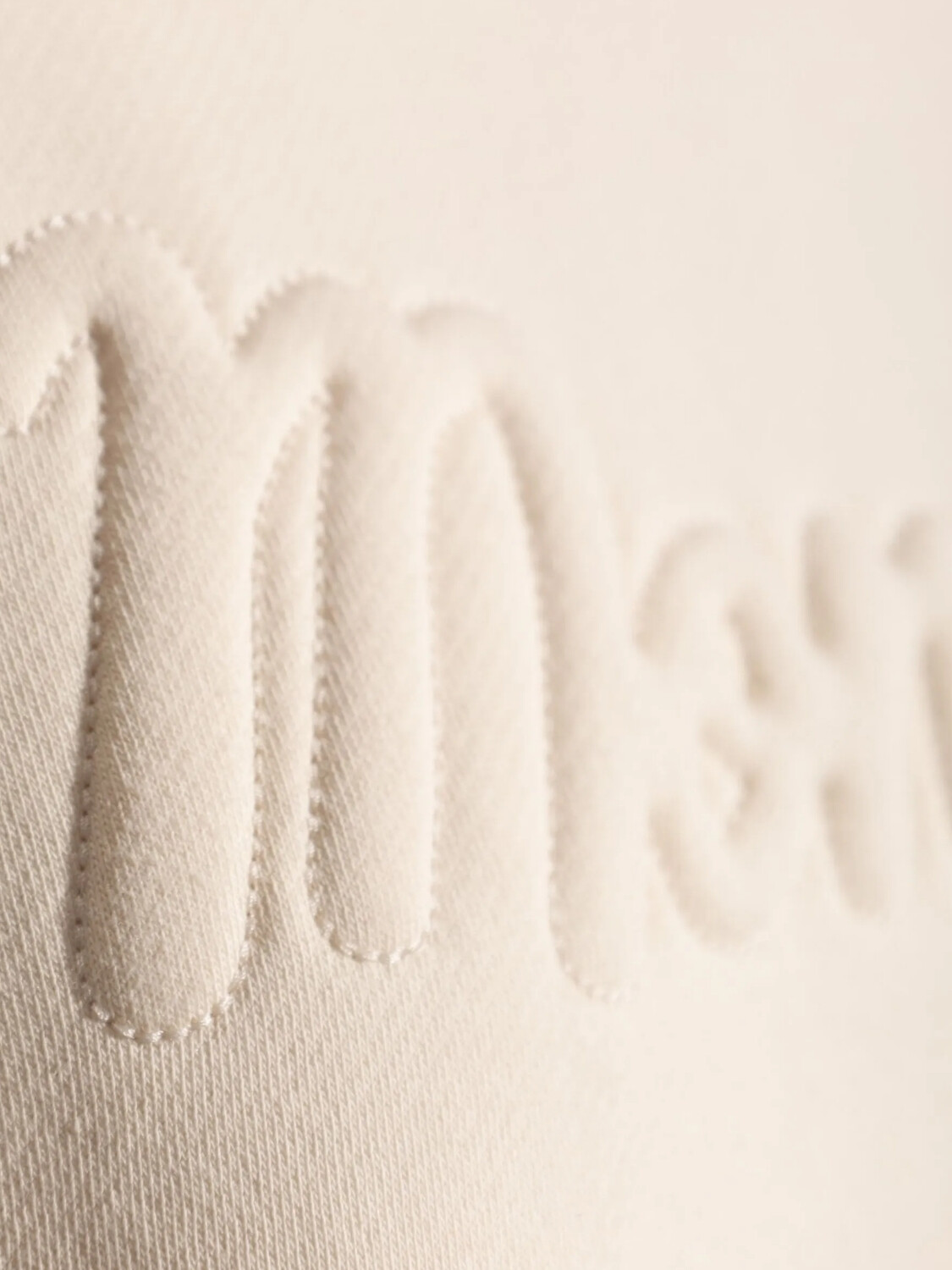 Moncler- Buzo cuello a la base con logo Blanco
