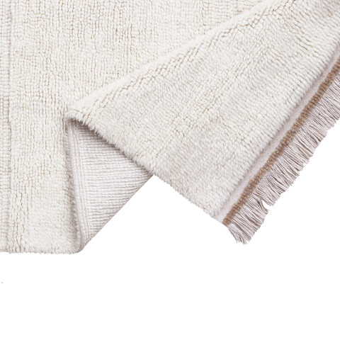 Alfombra lavable de lana Steppe Blanca - XL