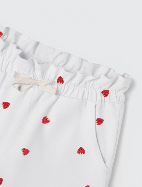 SHORT INFANTIL ESTAMPADO BLANCO