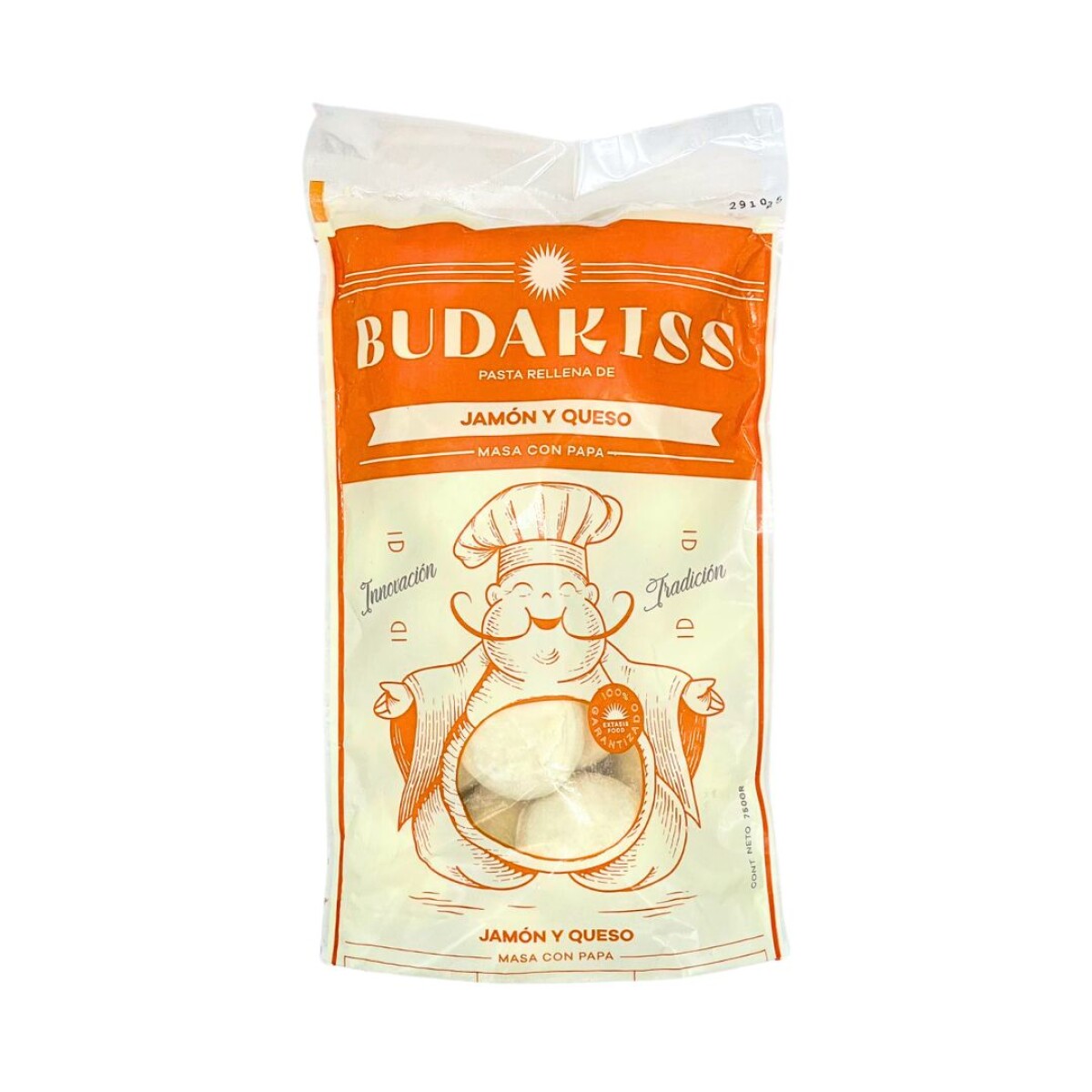 Pasta rellena Jamón y Queso Budakiss - 750 g 