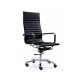 Silla Ejecutiva Lumax Tady Ergonómica Con Tapizado En Ecocuero Y Base De Acero Negro