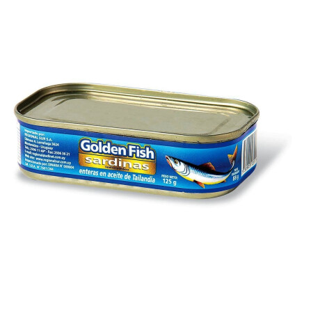 SARDINA ENTERA ACEITE 125G GOLDEN FISH SARDINA ENTERA ACEITE 125G GOLDEN FISH