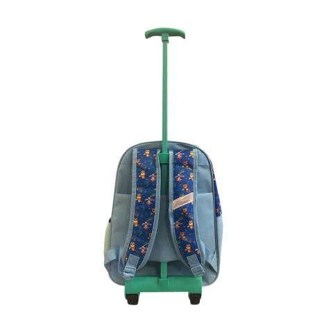 Mochila Infantil Paw Patrol con Carro Jacquard Grande 40 x 30 cm CELESTE