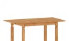 Mesa de comedor Extensible 4 Sillas - Madera maciza 120 a 160 cm Natural