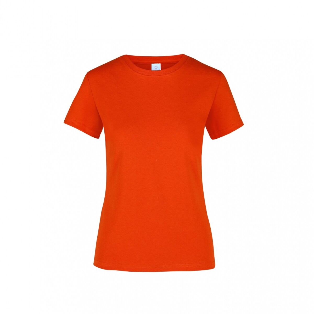 Camiseta a la base dama - Naranja 