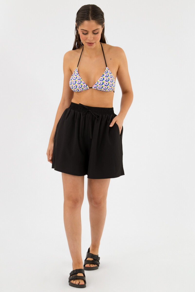 Short mirlo liso - Negro 