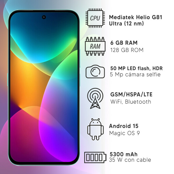 Honor X6c 6gb Ram 128gb + Regalo CELESTE