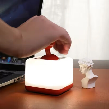 Lámpara LED decorativa en forma de joystick retro Rojo