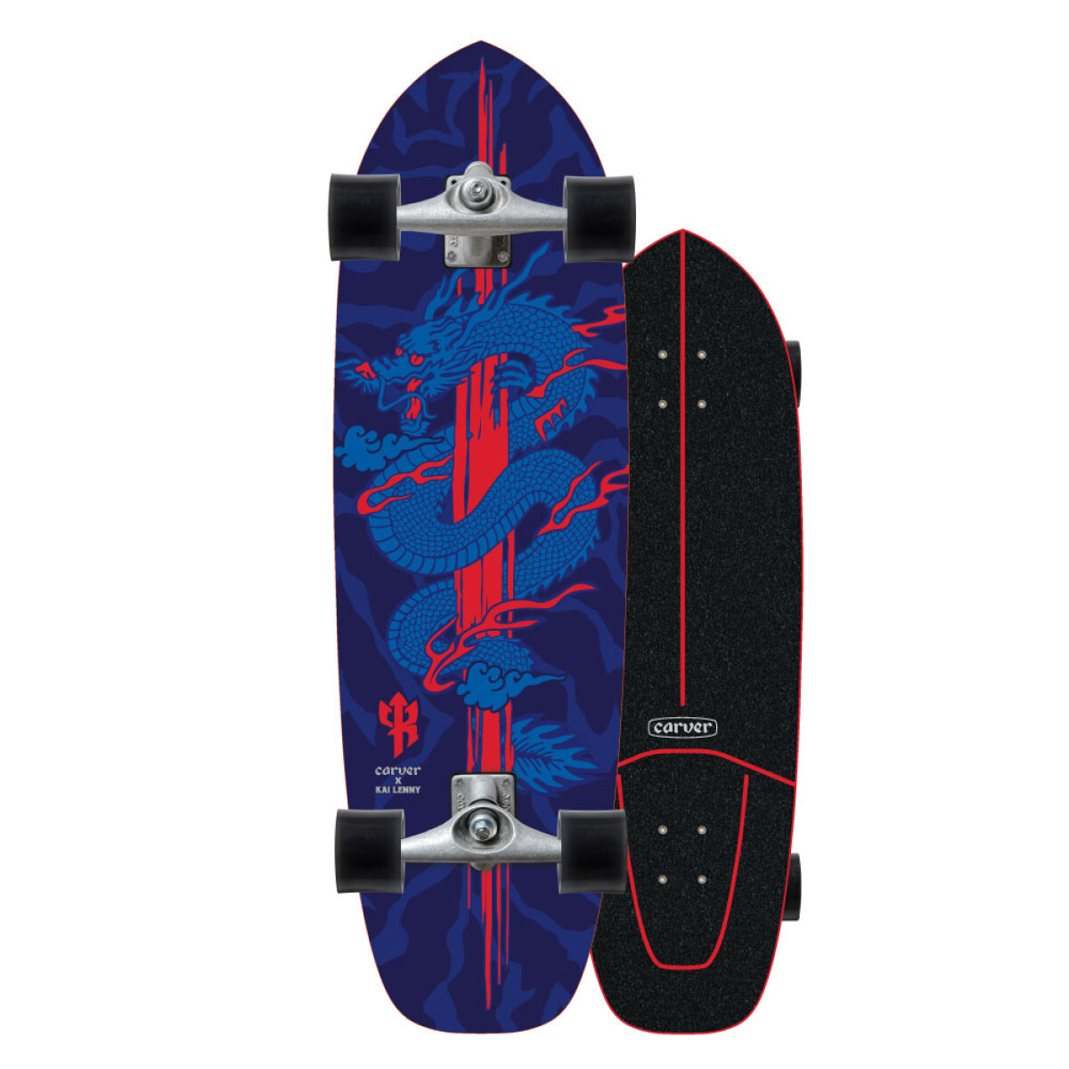 Carver CX Kai Lenny Dragon 34" - Surf Skate Completo 