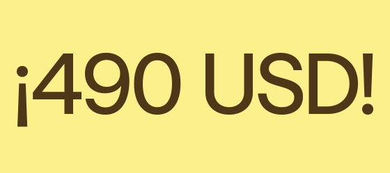 Oportunidades a USD 490