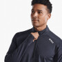 Aero 1/2 Zip - Hombre Black/silver Reflective