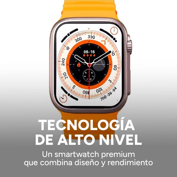 Reloj Inteligente Smartwatch X 3 Mallas Bt Ultra 2 Miccell Color Dorado