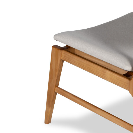 Butaca Zoe - Cedro - Tela Rústica Rustico beige (4F)