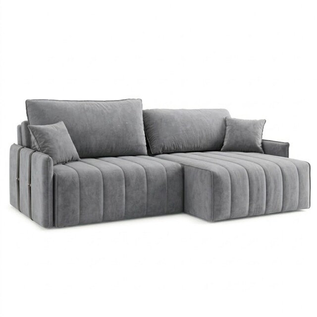 SILLÓN SOFÁ DOMINI 2 CUERPOS RETRACTIL AJUSTABLE GRIS