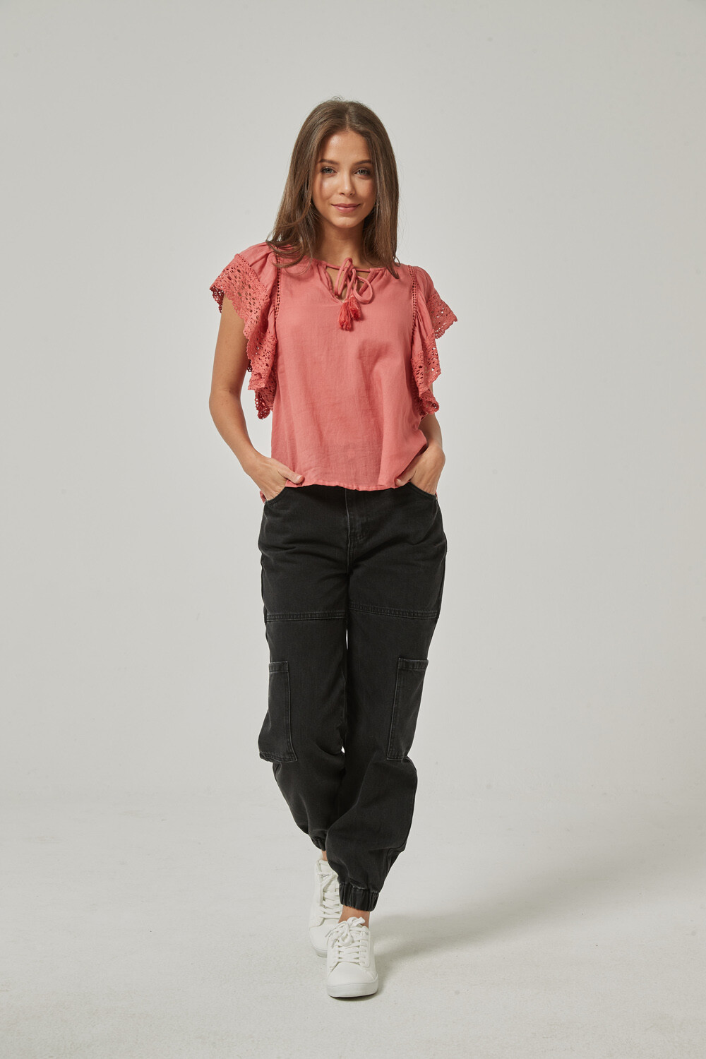 Blusa Edinton Rosa Oscuro