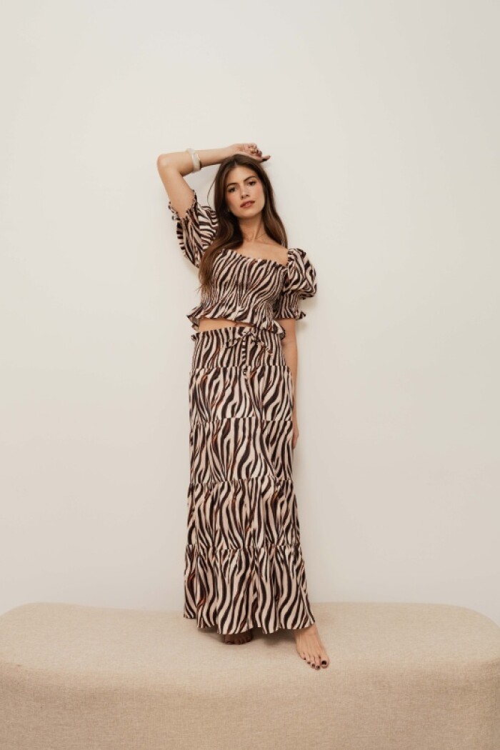 FALDA AURELIA AUTUMN ZEBRA FALDA AURELIA AUTUMN ZEBRA