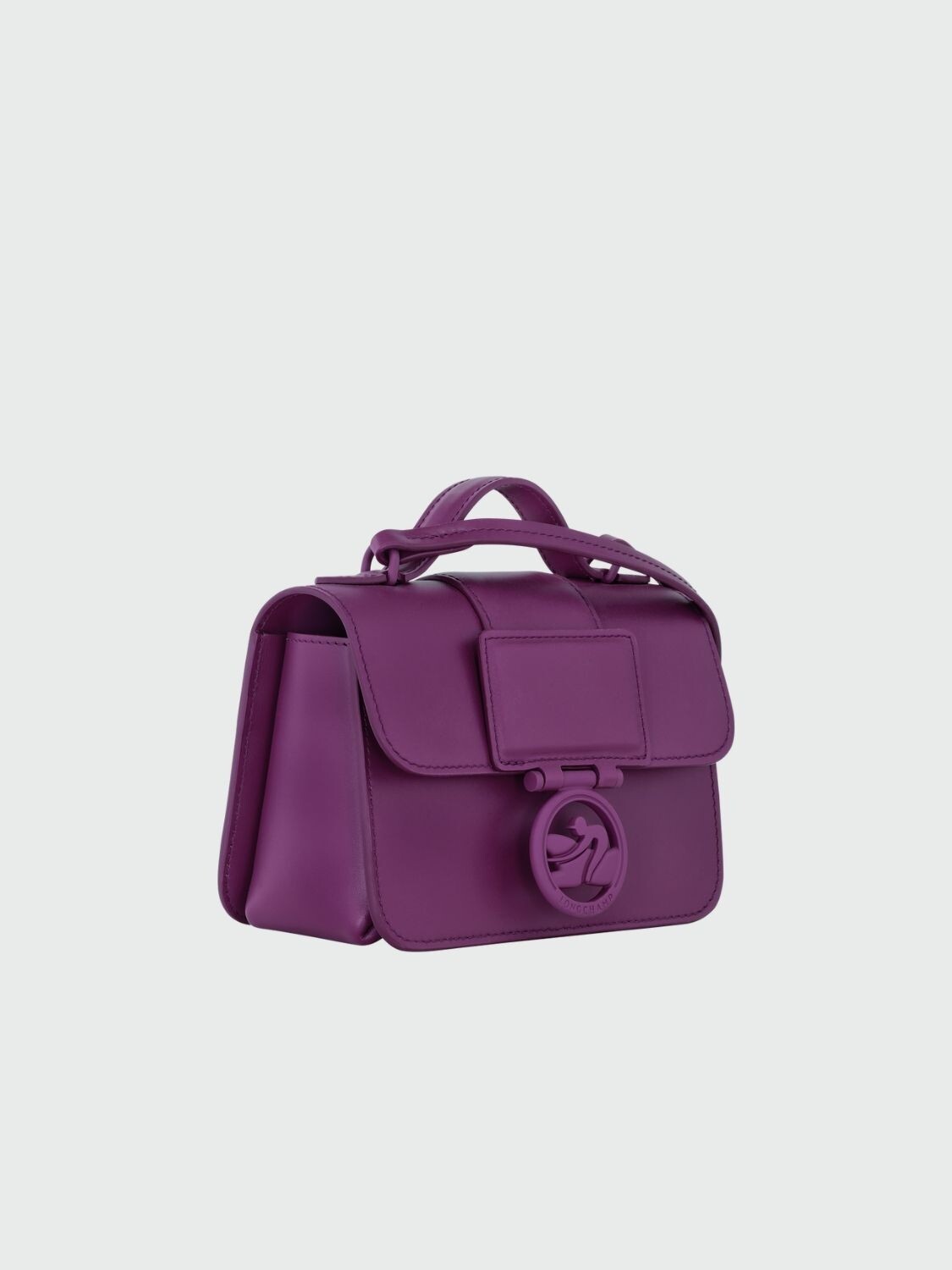 Longchamp -Cartera pequeña de cuero, Box-trot Verde Oscuro