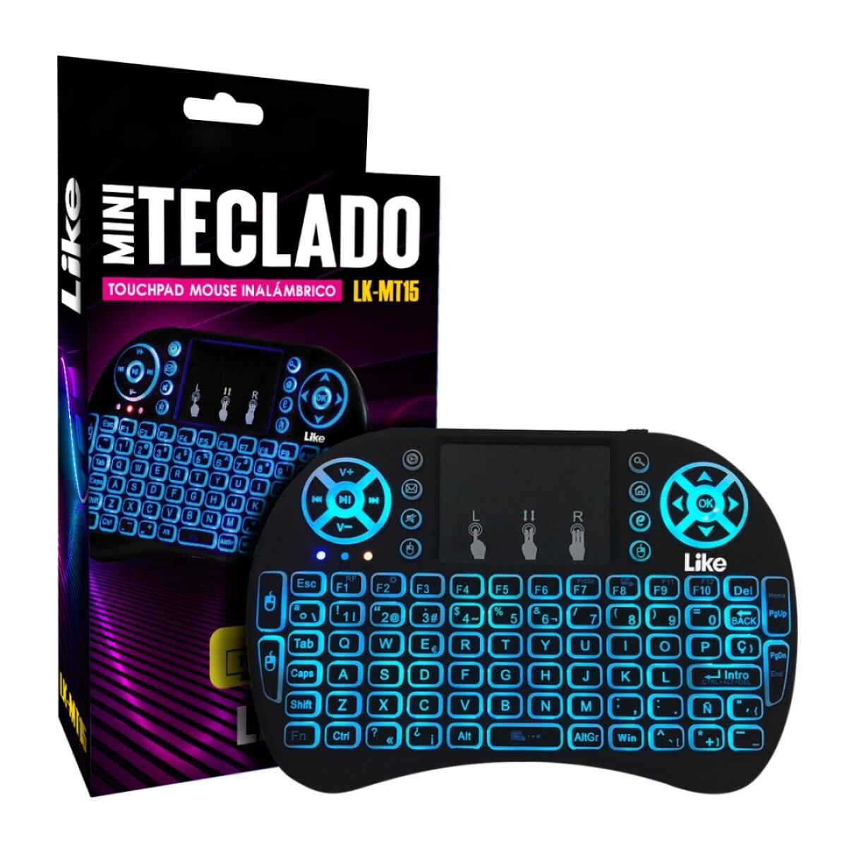 Mini Teclado Inalámbricos Like Lk-mt15 - MINI TECLADO SMART ILUMINADO MT15/I8 