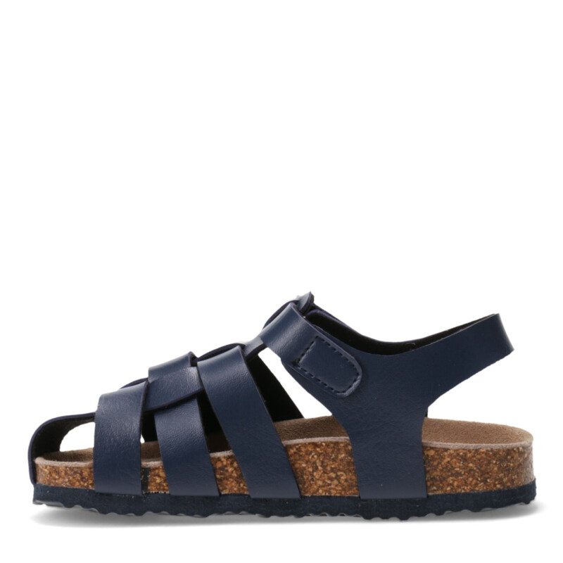 Sandalias de Niño Croco Kids ATENEA franciscana con velcro Azul Marino