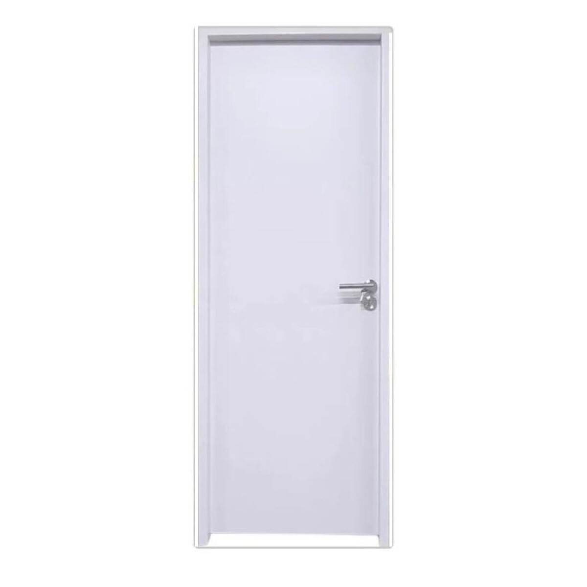 PUERTA INTERIOR EN MDF LISA BLANCA 2.05 X 0.75 - IZQUIERDA 