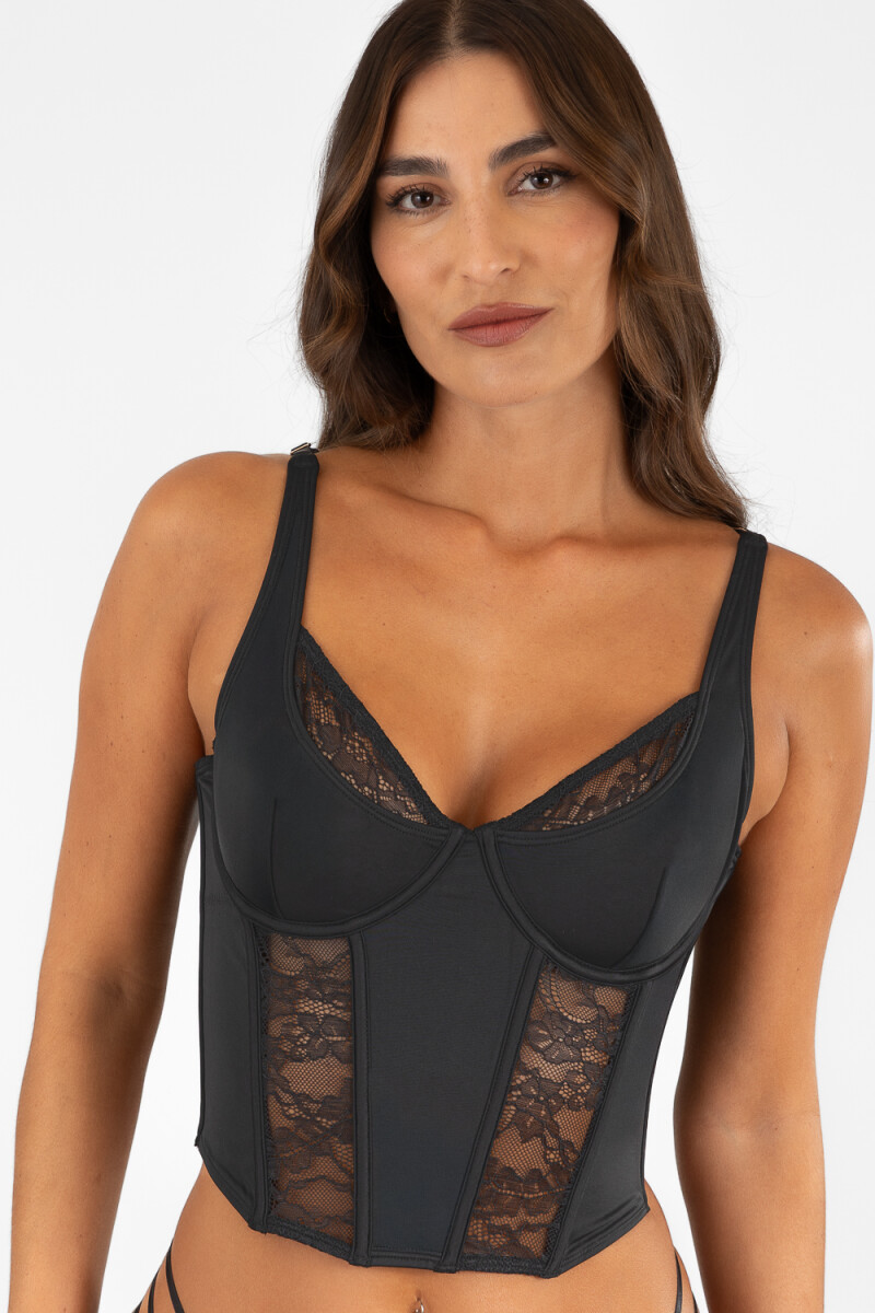 Corset lucent Negro