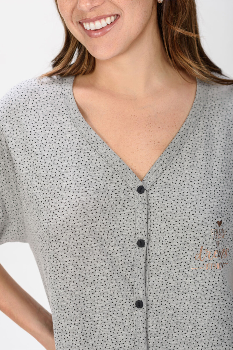 CAMISA ALGODÓN GRIS