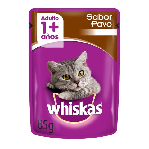WHISKAS EN SALSA DE PAVO ALIMENTO HUMEDO 85 GR