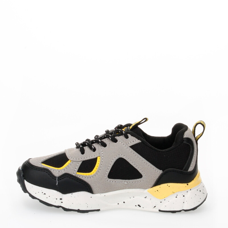 Championes de Niño Croco Kids HARY acordonado Gris