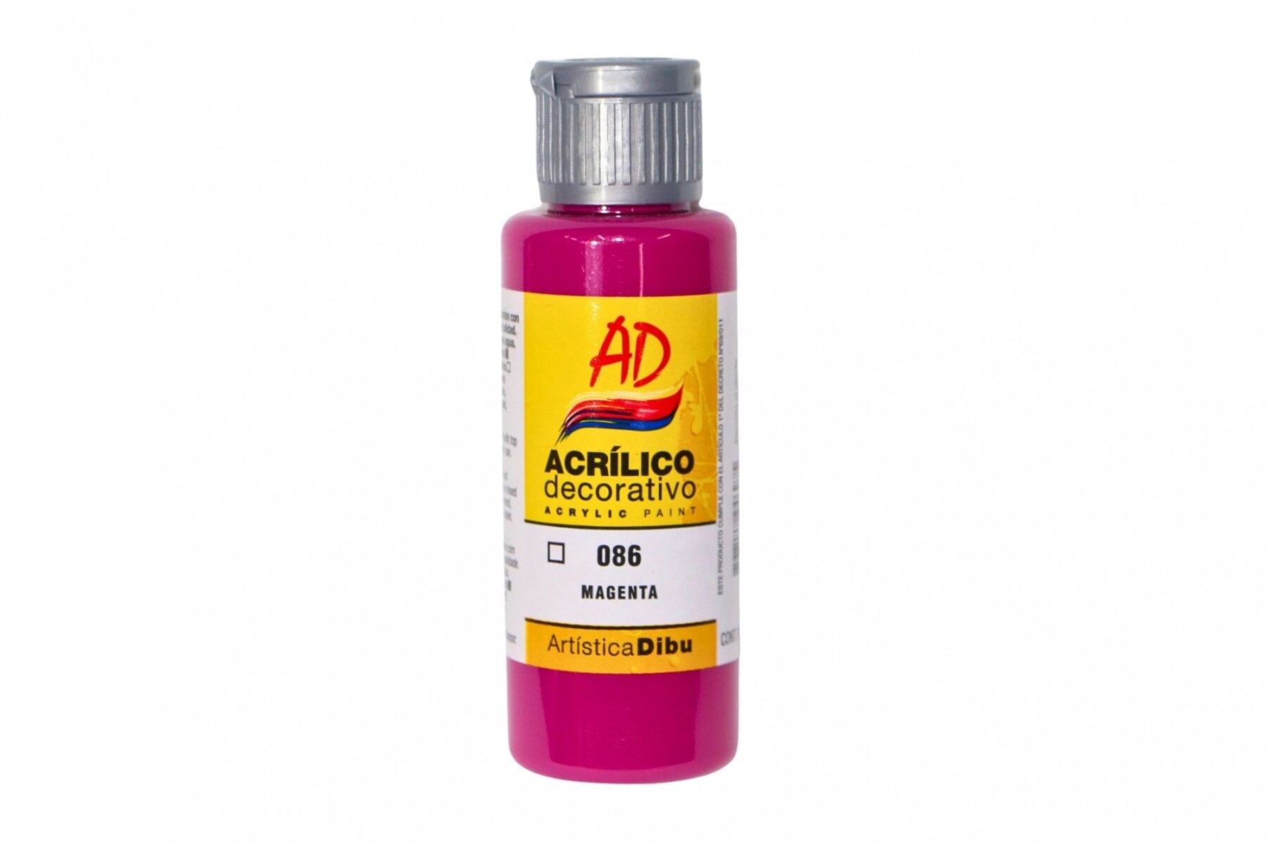 PINTURA ACRILICA ARTISTICA DIBU 60 ML. DIFERENTES COLORES - COLOR MAGENTA 086 