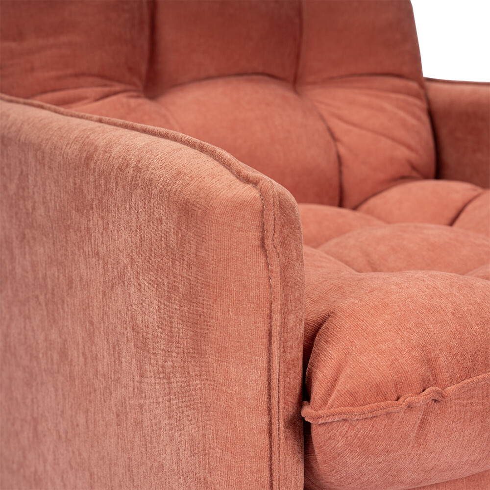 Butaca Reclinable 1 Cuerpo + Puff Living - Montreal Terracota