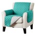 Cubre Sofa Sillon Protector Reversible 1 Cuerpo Cobertor Color Variante TURQUESA
