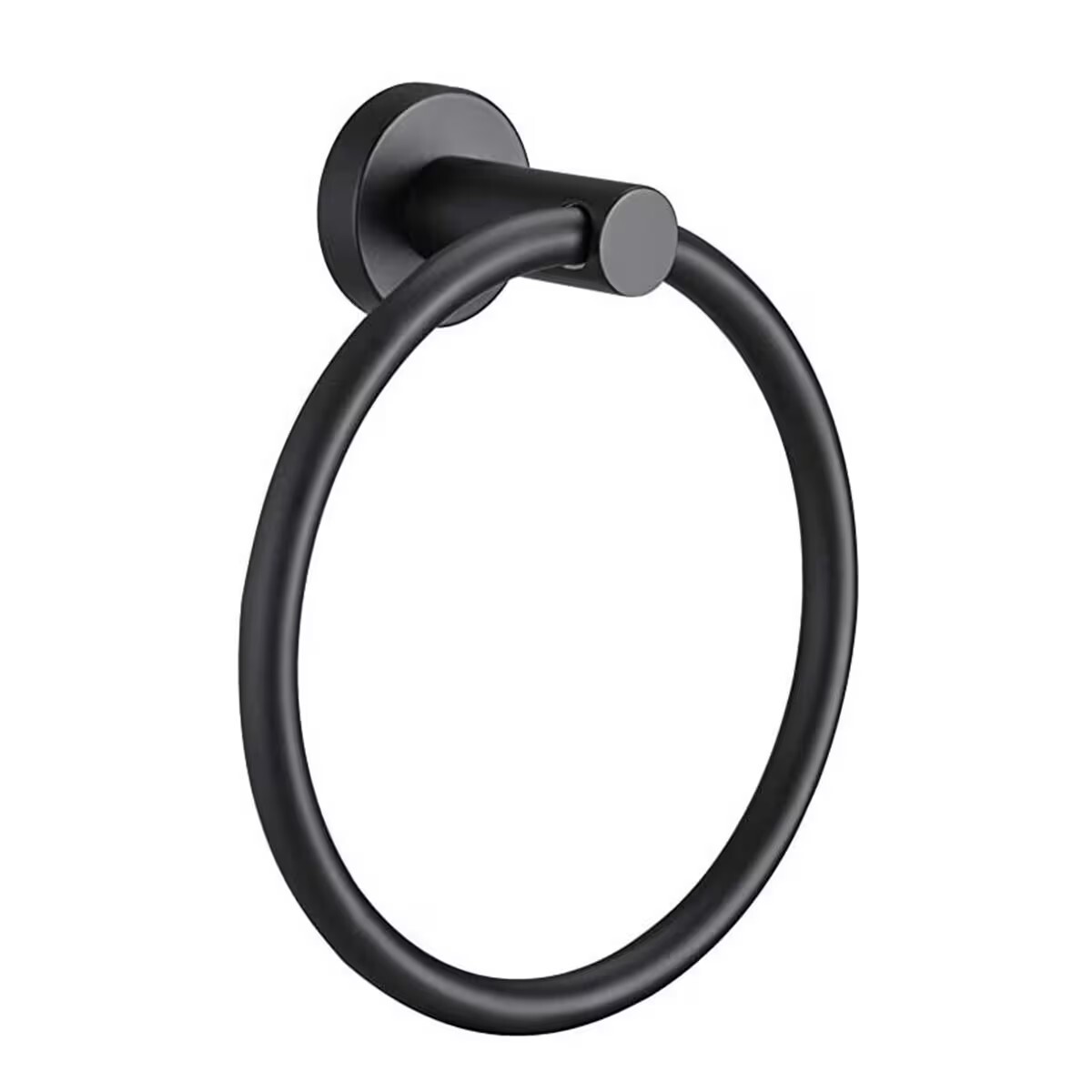 Aro Toallero Negro Mate Milano Dmc 