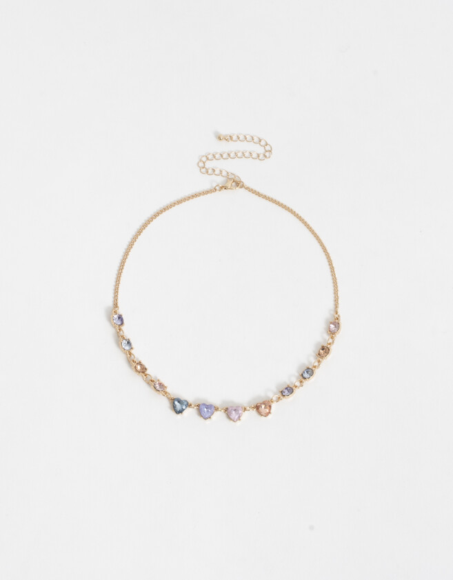 Collares Cortos Con strass Collar Corto Con Strass - Dorado