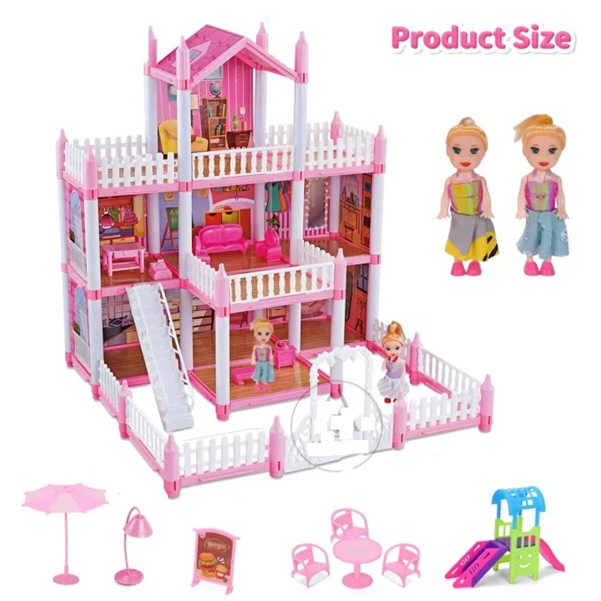 Casa de muñecas de 210 piezas 
