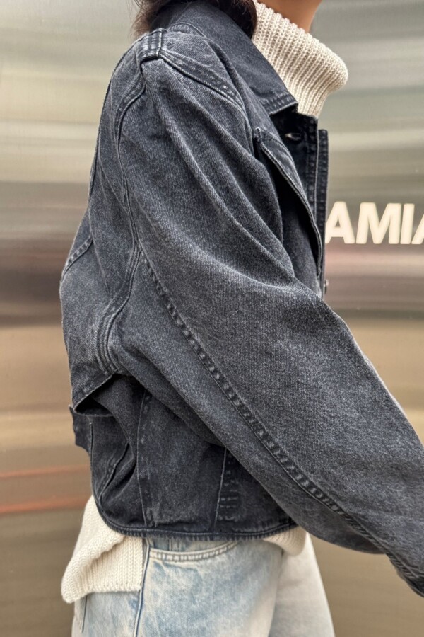 Campera Vintage Negro