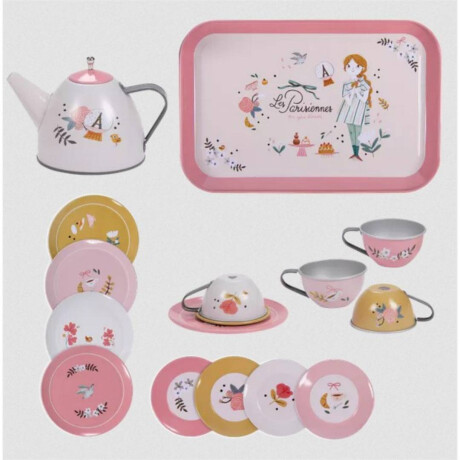 Set de té Les Parisiennes Moulin Roty Con Valija