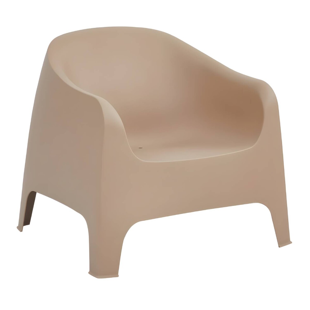 Silla Plastico Skarpo Jardin Liso - Taupe 