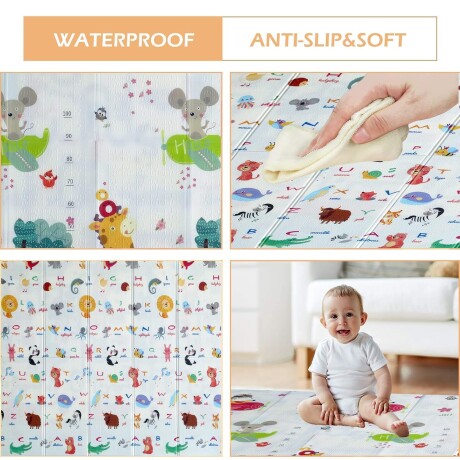 Alfombra Antigolpes Reversible Transportable Abc Animales 001